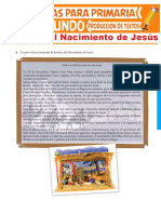 Historia Del Nacimiento de Jesús para Segundo Grado de Primaria