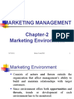 Marketing Management Chapter-2 Marketing Environment: 5/7/2021 Belay Kinati, PHD 1