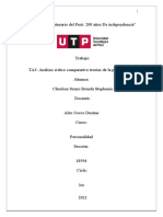 TA3 - Análisis Critico Comparativo Teorías de La Personalidad