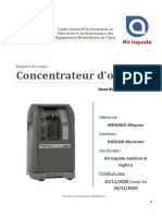 rapport de stage T2 concentrateur d'o2 Maysen Mhamdi