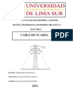 Cable de Guarda: Facultad de Ingenería Y Gestión Escuela Profesional Ingeniería Mecánica Y Eléctrica