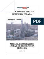 Manual de Operación - Unidad de Destilación Primaria 2006