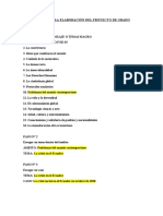 Pasos para La Elaboración Del Proyecto de Grado