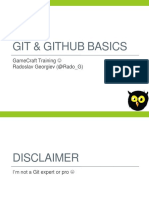 Git & Github Basics: Gamecraft Training Radoslav Georgiev (@rado - G)