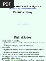 CPS 270: Artificial Intelligence Decision Theory: Vincent Conitzer