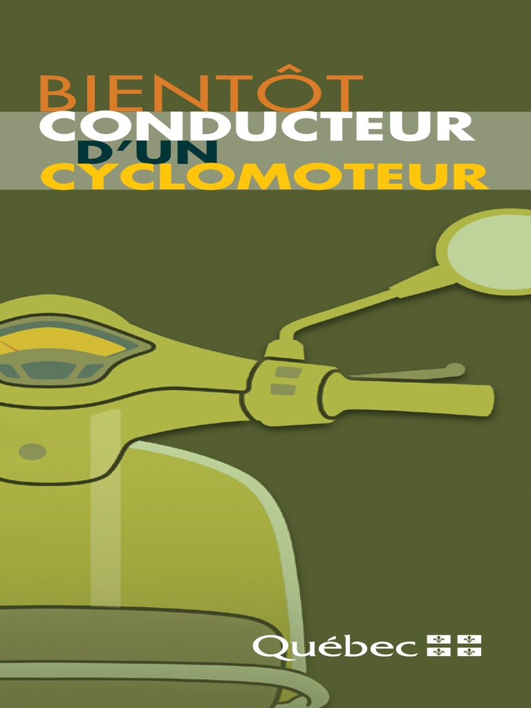 Conduire Un Véhicule De Promenade Pdf Gratuit Bientot Conducteur Cyclomoteur | PDF | Permis de conduire | Véhicule  motorisé