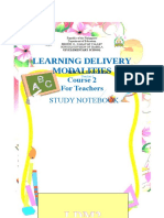 Learning Delivery Modalities: Course 2 For Teachers