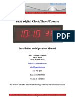 BRG Digital Clock/Timer/Counter: Installation and Operation Manual