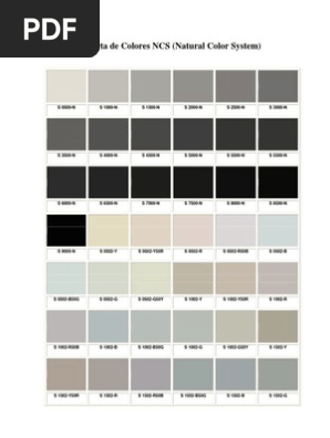 Carta De Colores Ncs