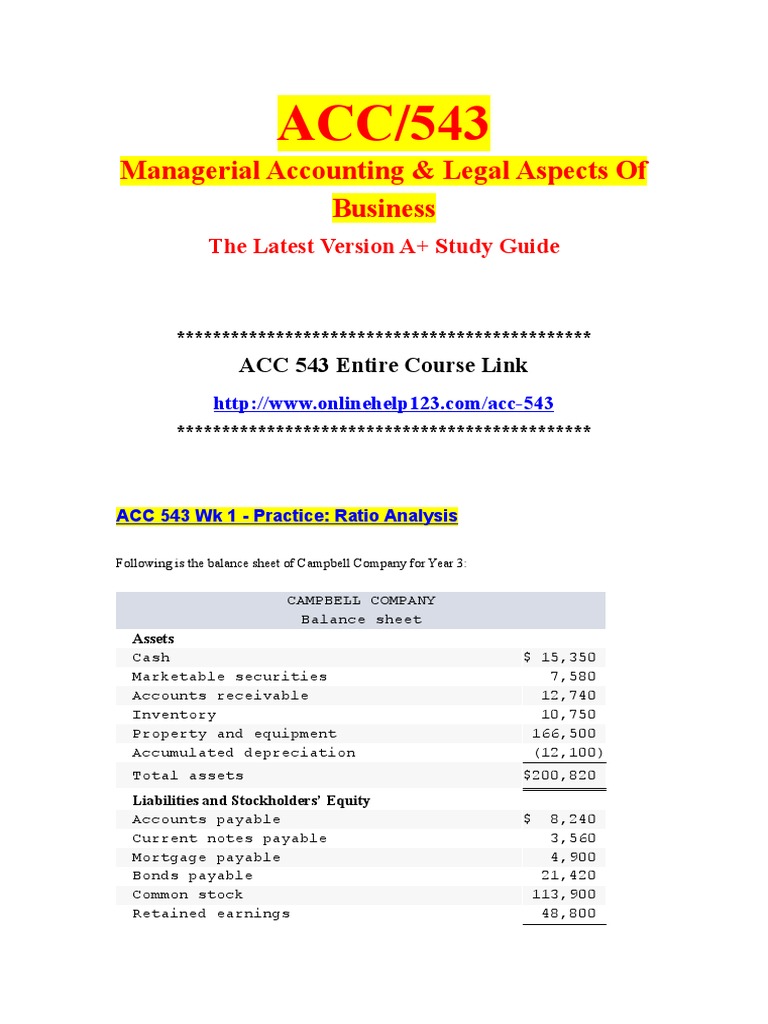 ACC 543 WK 1 - Apply Business Applications Case | PDF