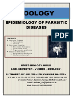 Zoology: Epidemiology of Parasitic Diseases