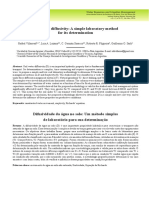 Soil Water Diffusivity: A Simple Laboratory Method For Its Determination