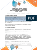 Guía de Actividades y Rúbrica de Evaluación - Fase 2 Análisis