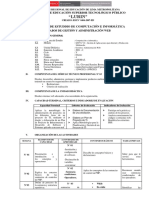 Sílabo Gestion Web Diurno