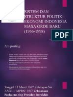 Sistem Dan Struktur Politik Ekonomi Indonesia Masa Orde Baru