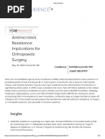 2021 - Antimicrobial Resistance - Implications For Orthopaedic Surgery