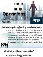 Insurance Company Operation