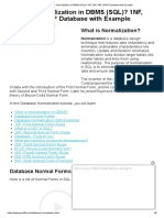 What Is Normalization in DBMS (SQL) - 1NF, 2NF, 3NF, BCNF Database With Example