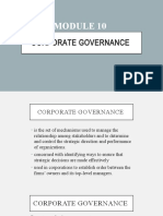 Module 10 - Corporate Governance