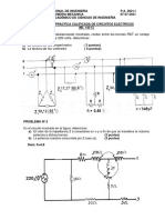 El Circuito Trifasico Desbalanceado Mostrado, Recibe Entre Los Bornes RST Un Voltaje de Linea Equilibrado de 220 Volts, Determinar: Determinar