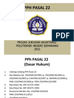 PPH Pasal 22 Januari 2021