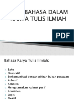 Bahasa Dalam Karya Tulis Ilmiah