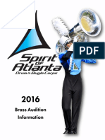 2016 Spirit of Atlanta BRASS Audition Packet 1