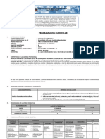 Programacion Curricular Modelamiento