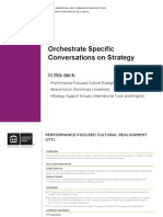 Orchestrate Specific Conversations on Strategy