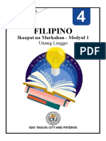 Filipino: Ikaapat Na Markahan - Modyul 1