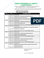 Jadwal Pelajaran TPQ Assuyuthiyah
