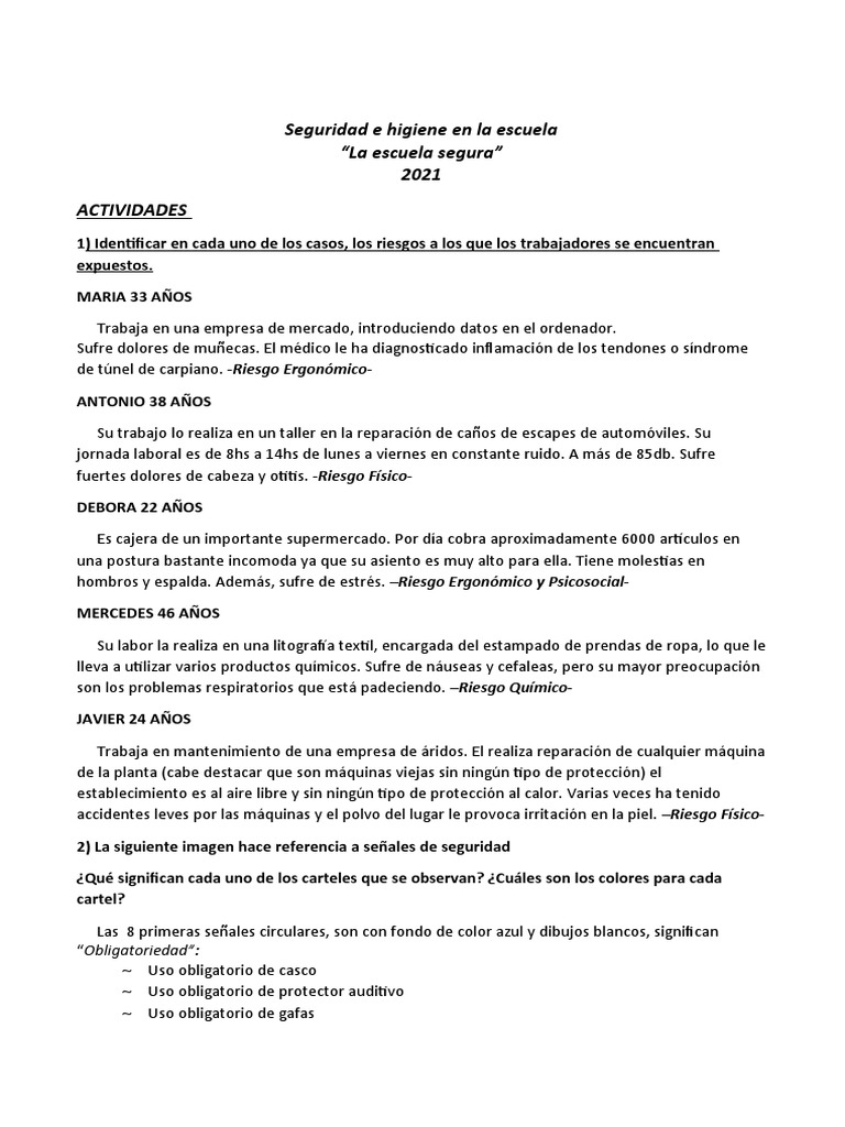 Curso-Seguridad e Higiene en La Escuela | PDF | Transferencia de calor ...
