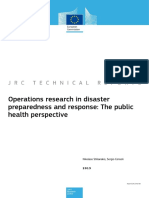 Operations Research in Disaster Preparedness and Response: The Public Health Perspective