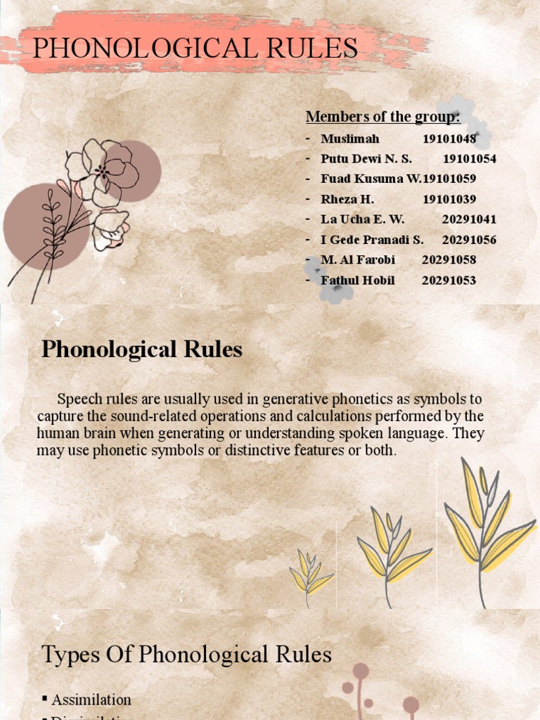 Understanding Phonological Rules | PDF | Oral Communication | Human Voice