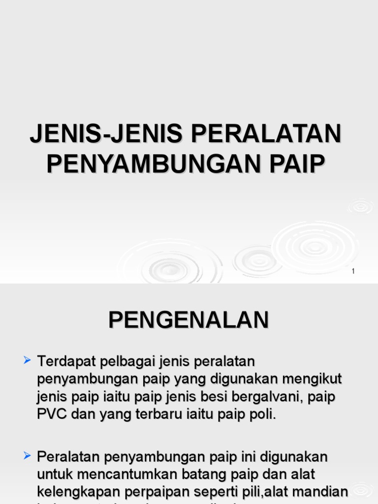 Gambar Jenis Peralatan Penyambungan Paip Gambar Jenis2 