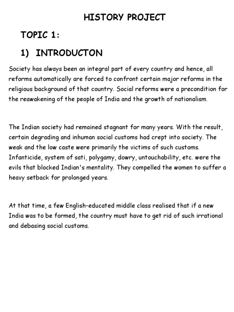 Introduction to Indian Social Reforms | PDF | Religious Education ...