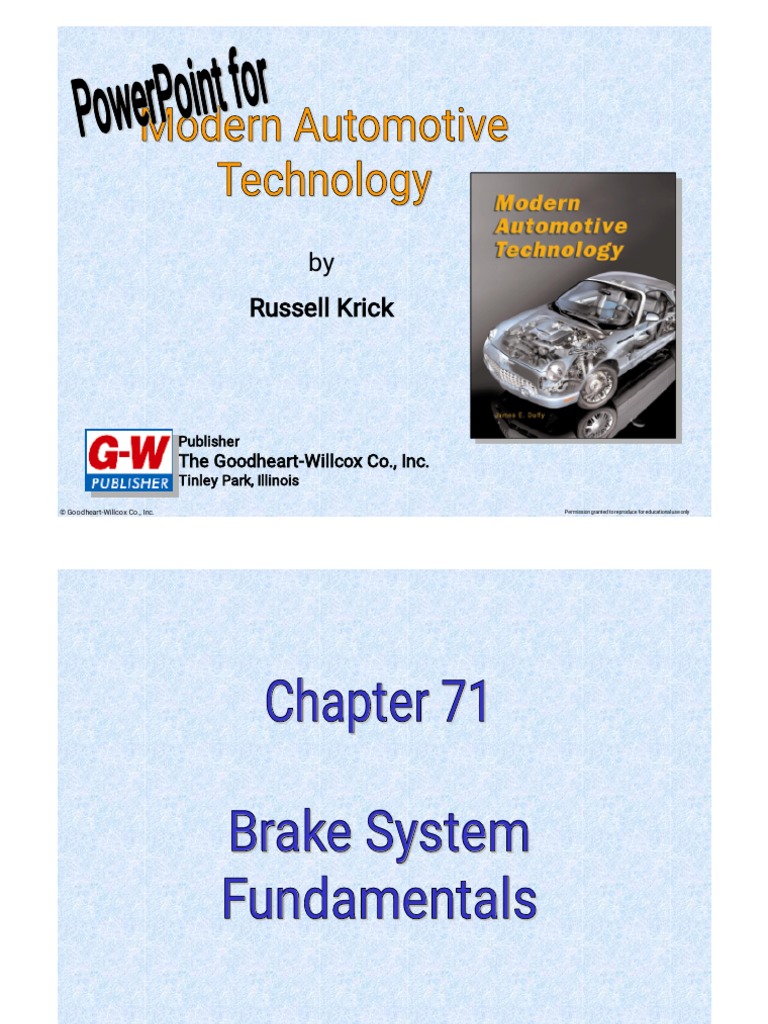 Modern Automotive Technology PDF Brake Transportation Engineering