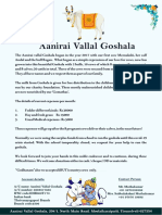 Aanirai Vallal Goshala: Account Details: Contact Person