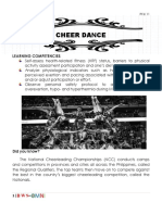 Cheer Dance: Learning Competencies