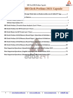 SBI Clerk 2021 Prelims Capsule Download PDF