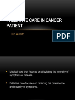Palliative Care in Cancer Patient