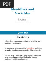 Lec4-Identifiers and Variables