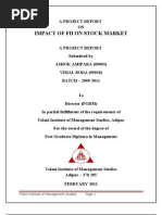 Download IMPACT OF FII ON STOCK MARKET by Amit Virani SN51526457 doc pdf