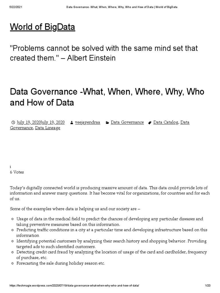 Data Governance Essentials Explained | PDF | Big Data | Governance