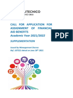 Supplementation To DSU Call 2021-2022