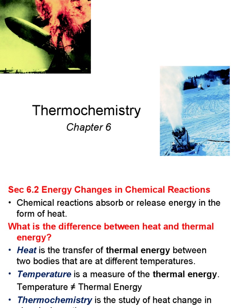 Thermochemistry: Energy in Reactions | PDF | Heat | Gases