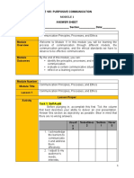 Module 1 - Answer Sheet