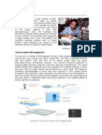 Illustration Showing The Steps in DNA Fingerprinting