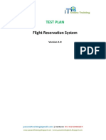 Flight Reservation System Test Plan