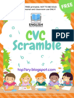 CVC Scramble Worksheets English Created Resources